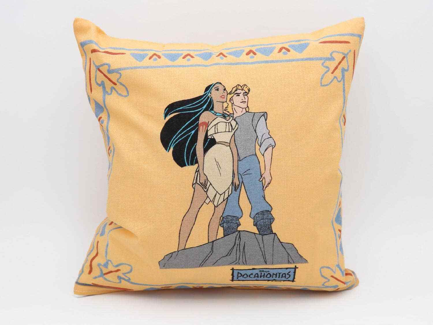 BRaya Federa cuscino Cotone Disney Meeko/John Smith Giallo Pocahontas