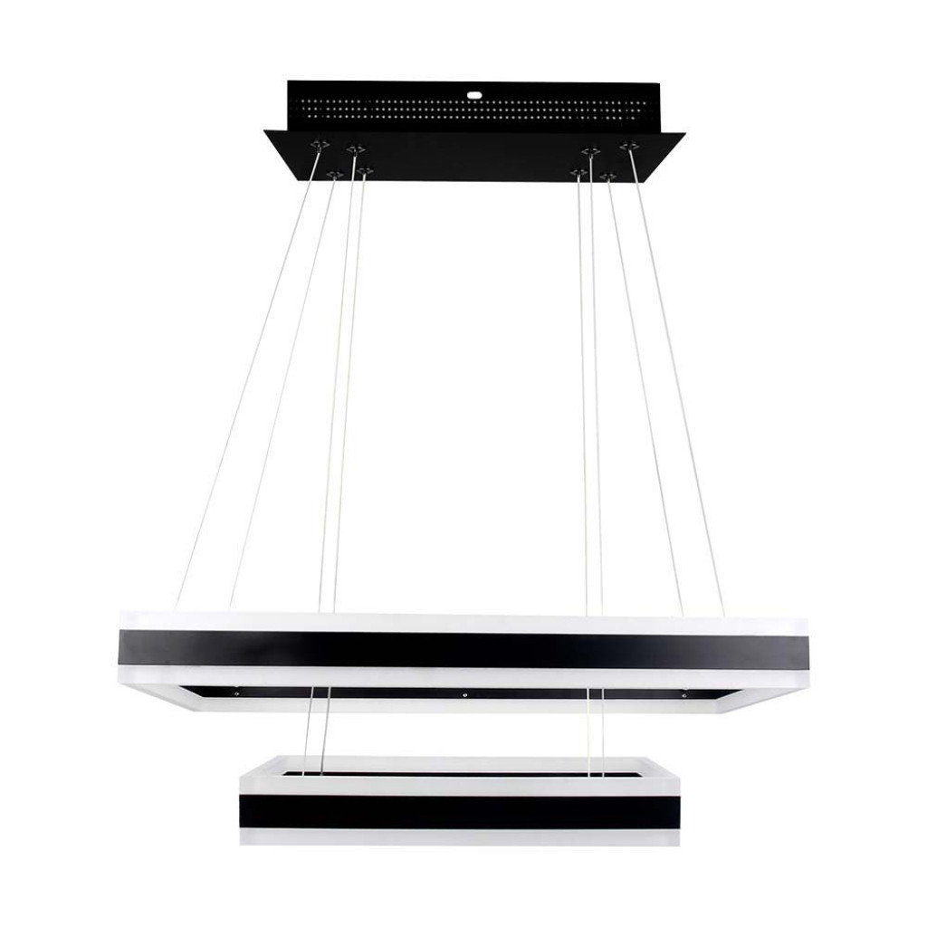 V-TAC VT-101-2D lampadario led a sospensione a 2 rettangoli sospesi 113W in meta