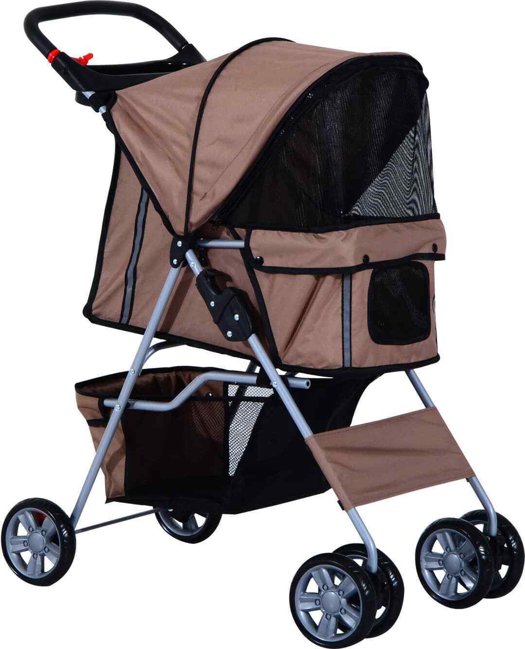 Passeggino per Cani Pieghevole Carrello Animali Domestici AllMyPets D00058CF