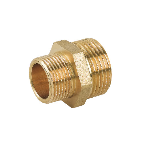 Nipples doppio ridotto mm in ottone giallo 1/2" x 1"1/4