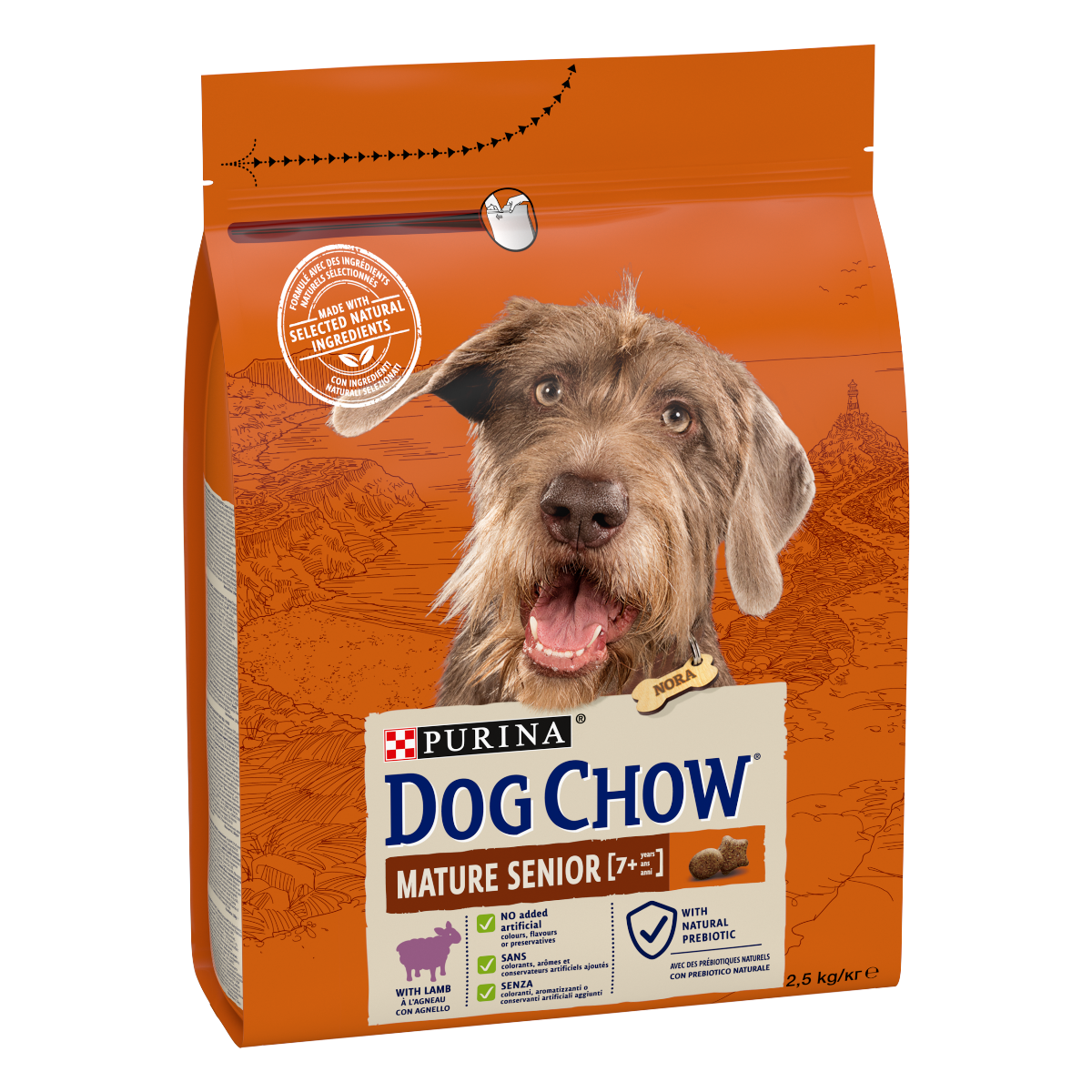 Dog Chow Mature Senior Crocchette con agnello 2,5kg