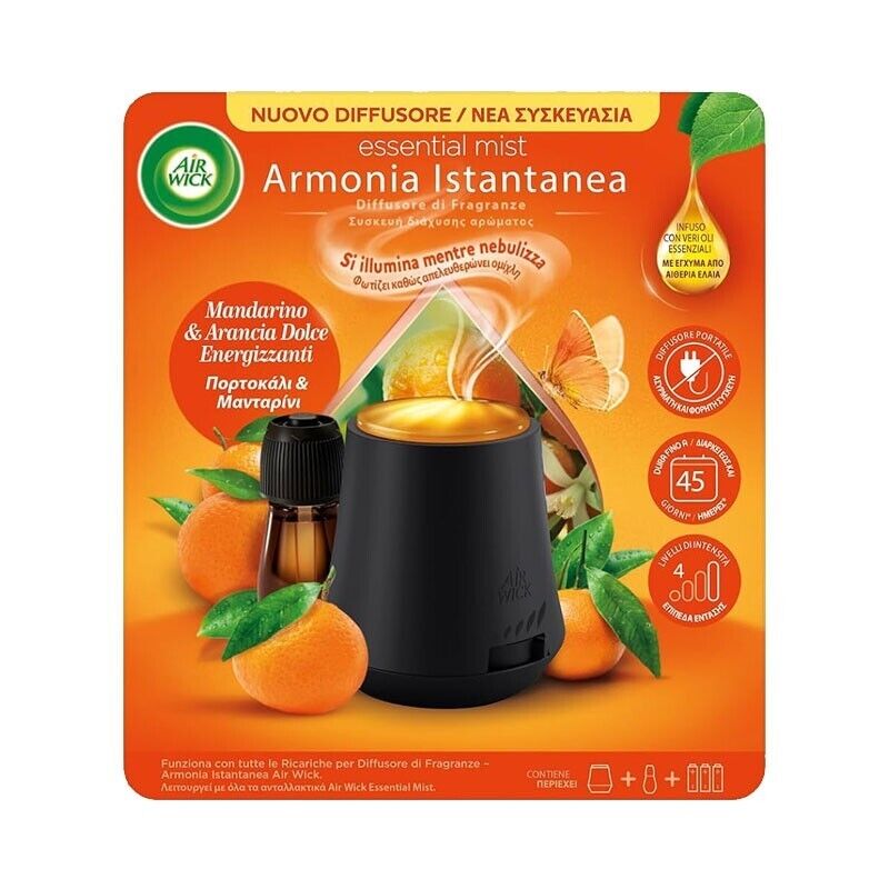 AIR WICK Diffusore di fragranze ARMONIA ISTANTANEA Mandarino & Arancia dolc 20ml