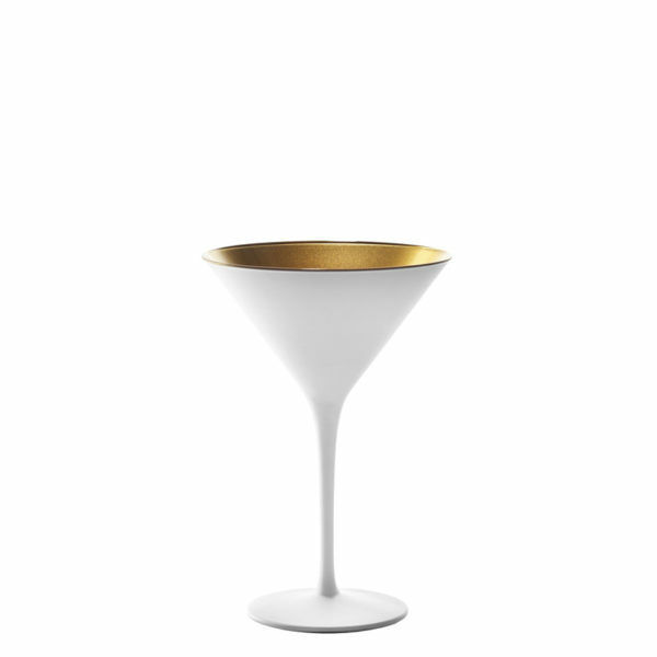Stolzle - Elements - Olympic - 6 Coppa Cocktail - Bianco/Oro - Rivenditore