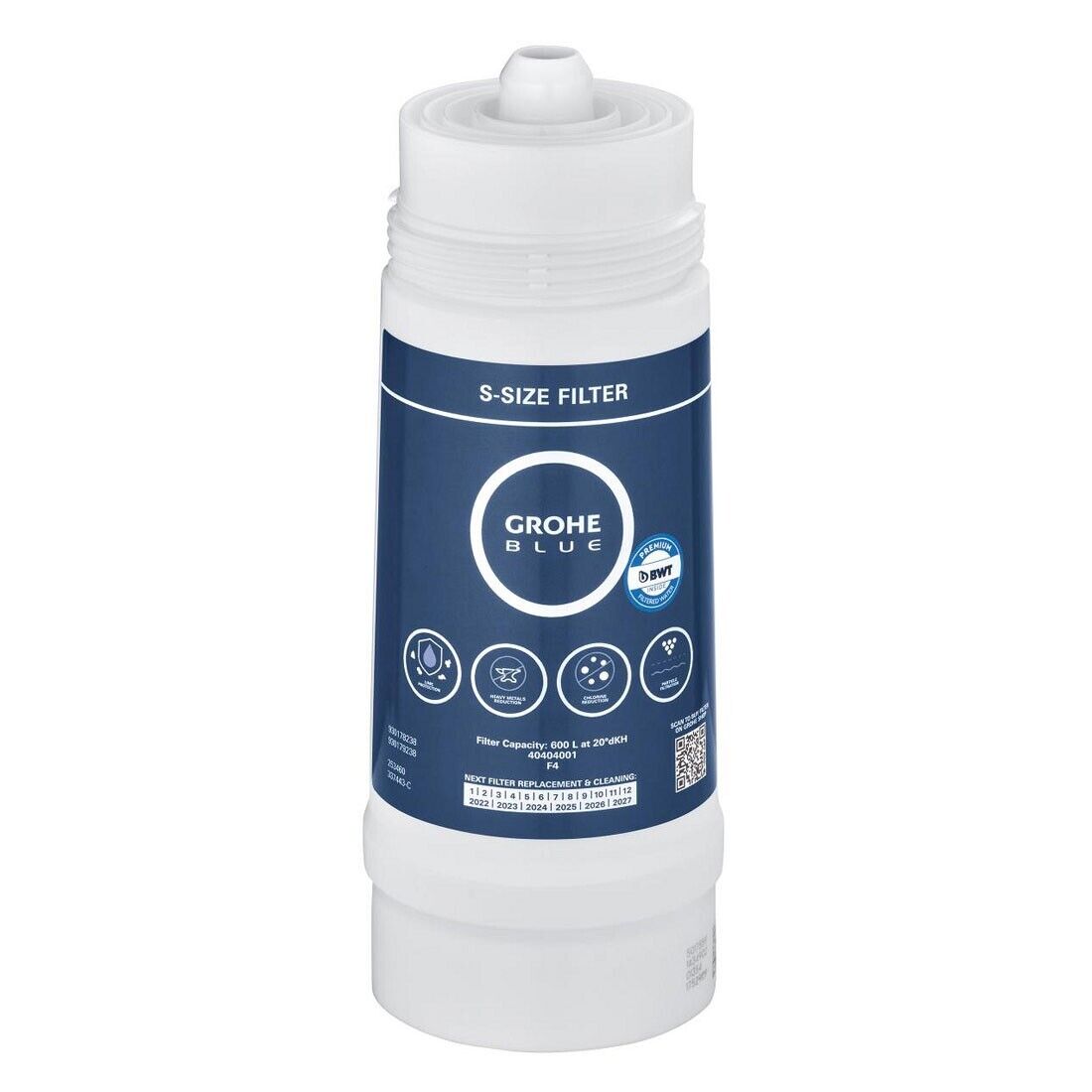FILTRO GROHE BLUE CODICE 40404001 TAGLIA S GROHE PER LAVABO DURATA 600 LITRI