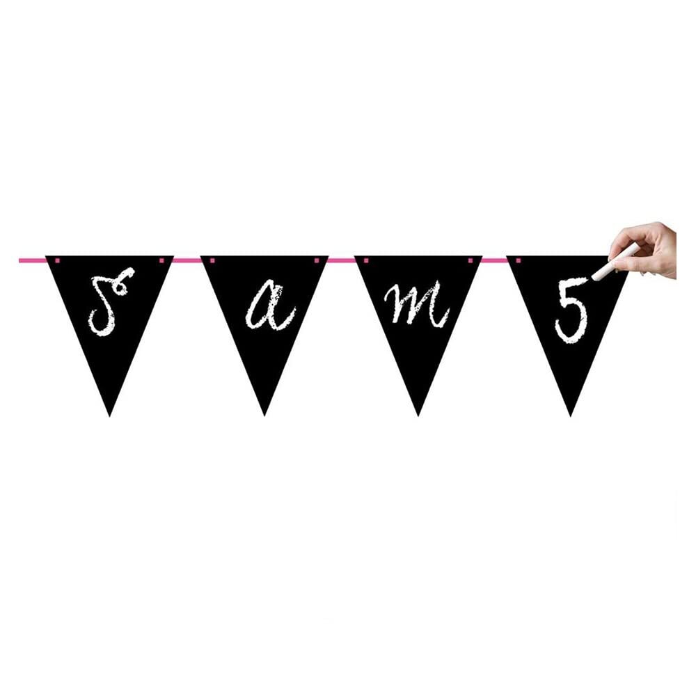 Folat 63702 Writeable Party Banner, Zwart