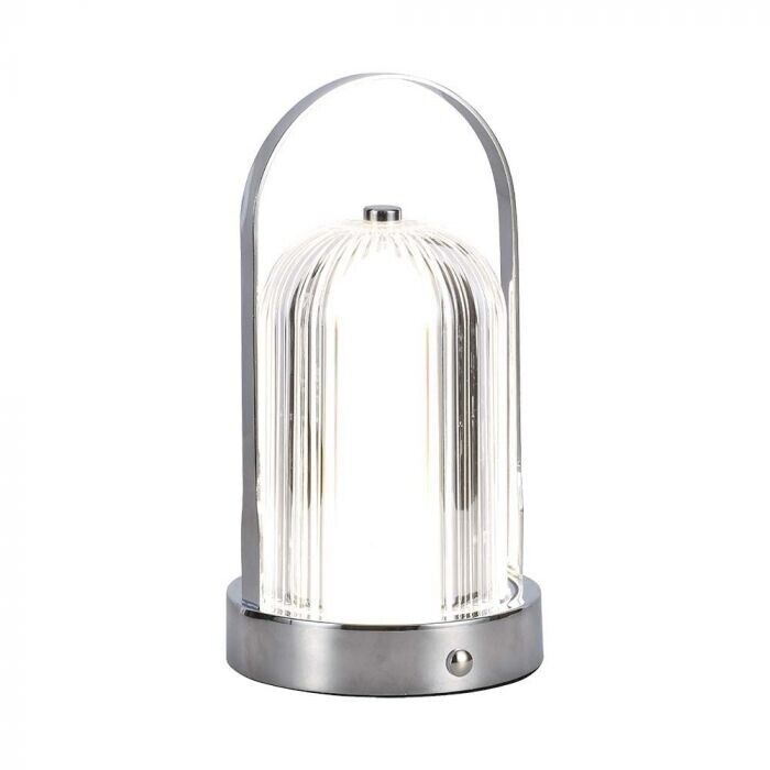 V-TAC VT-1057 Lampada LED da Tavolo 1W cct 3in1 colore cromo stile antico ricari
