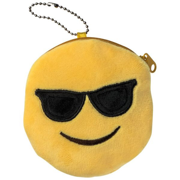 Emoti Emoticon Occhiali da sole Borsellino portamonete peluche 0CVC