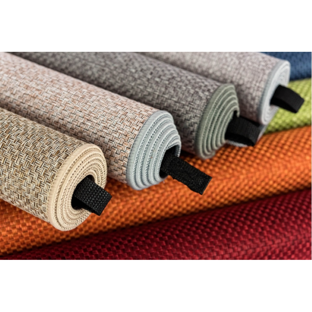 Tappeto in poliestere Canapé colori assoriti superficie dall'effetto naturale
