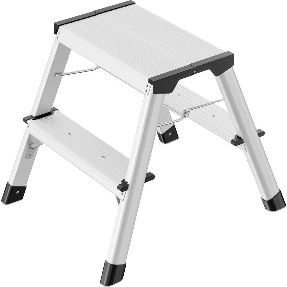 Hailo D60 4442-701 Alluminio Sgabello pieghevole a doppia salita Pieghevole