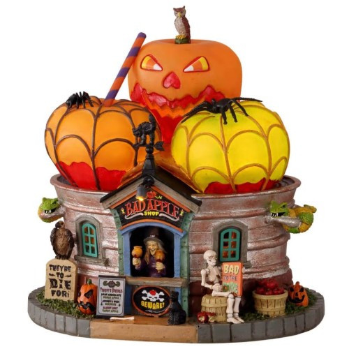 Lemax Halloween The Bad Apple Shop