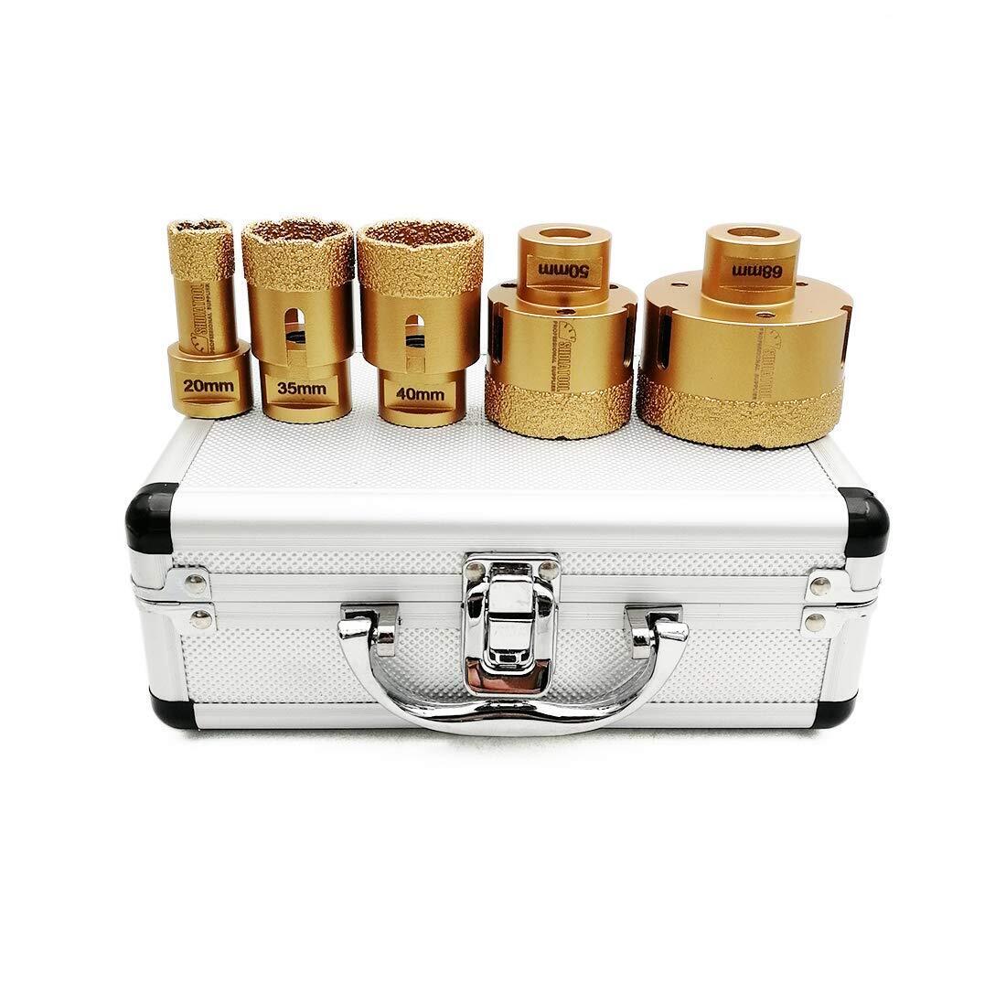 SHDIATOOL M14 Vacuum Brazed Diamond Drill Core Bits with Box (N5y)