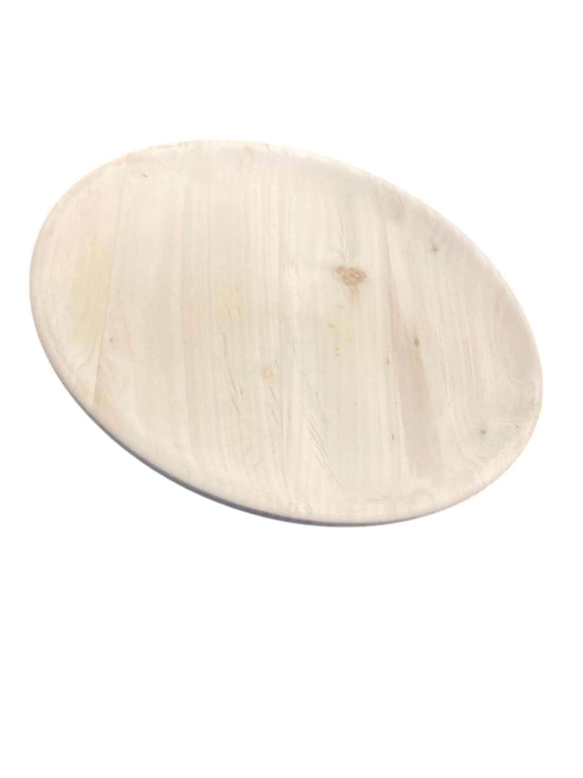 43225 PANETTA PIATTO PER POLENTA DI LEGNO ACERO TONDO CM. 35
