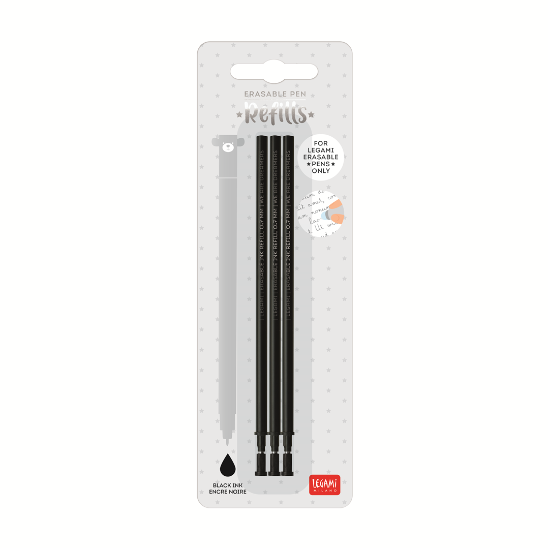 Refill Per Penna Cancellabile  3pz Nero | Legami