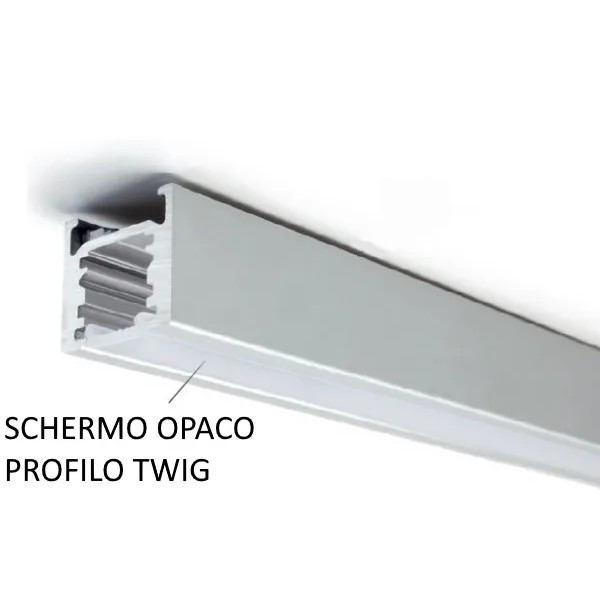 SCHERMO OPACO PER PROFILO ALLUMINIO TWIG L.3000 MM DOMUS LINE OFFERTA