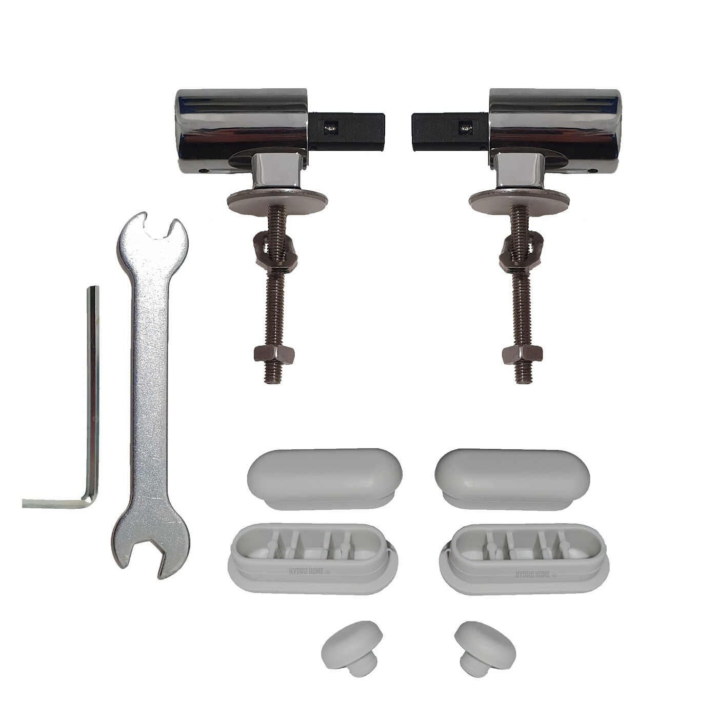 Kit Cerniere Soft Close + paracolpi in gomma H6 per copriwater termoindurente