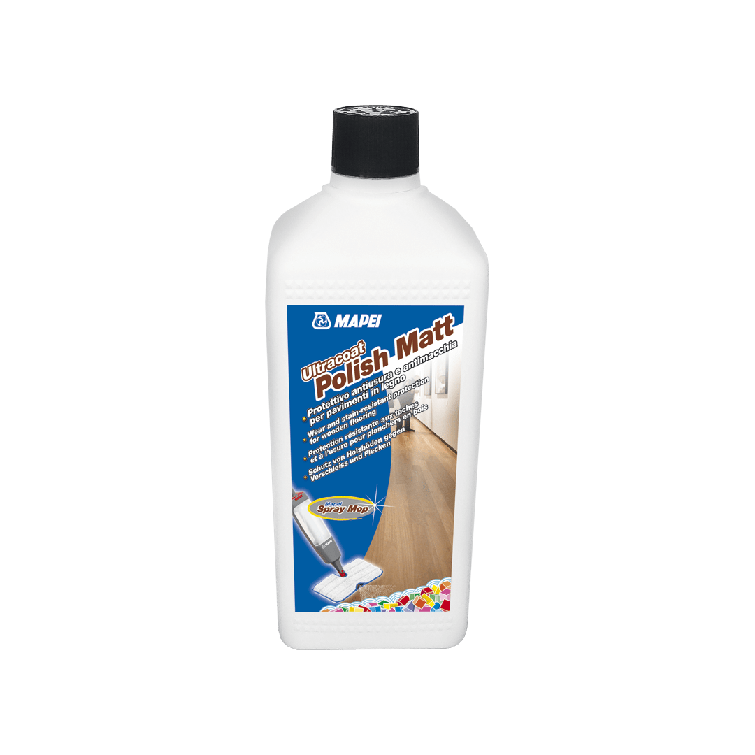 Ultracoat Polish Matt Mapei Protettivo Antiusura e Antimacchia per Parquet 1L