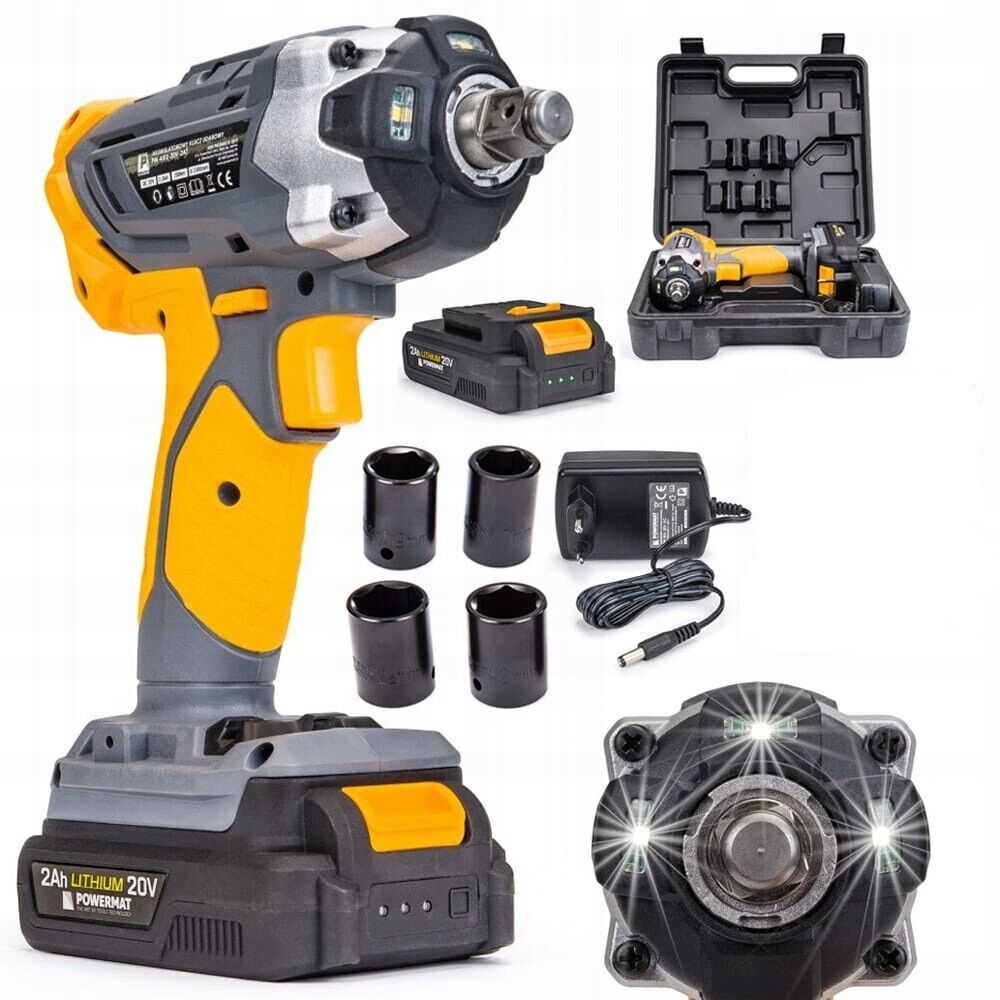 Avvitatore a Impulsi 20V 350Nm Batteria Litio con Bussole Chiave Elettrica