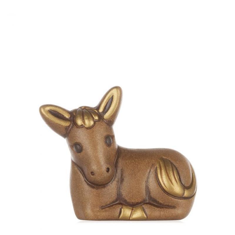 Asino Presepe Classico Thun cm7 colore marrone naturale