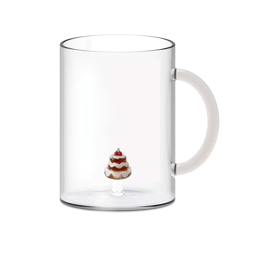 WD LifeStyle WD LifeStyle Tazza Vetro Borosilicato Cc 420 ml Decoro Torta