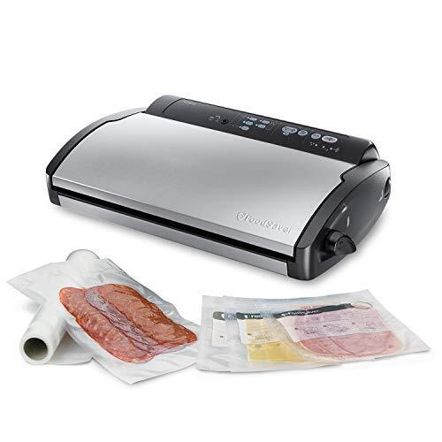 FoodSaver V2860 Macchina Sottovuoto per Alimenti Secchi/Umidi, Vano Portarotolo