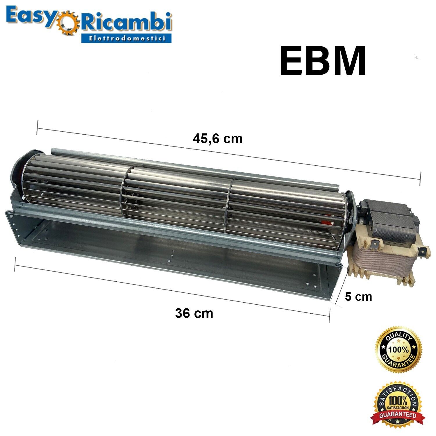 Ventilatore tangenziale EBM PAPST QLN65 3600A2 3038LH stufa a pellet Lungo 456mm