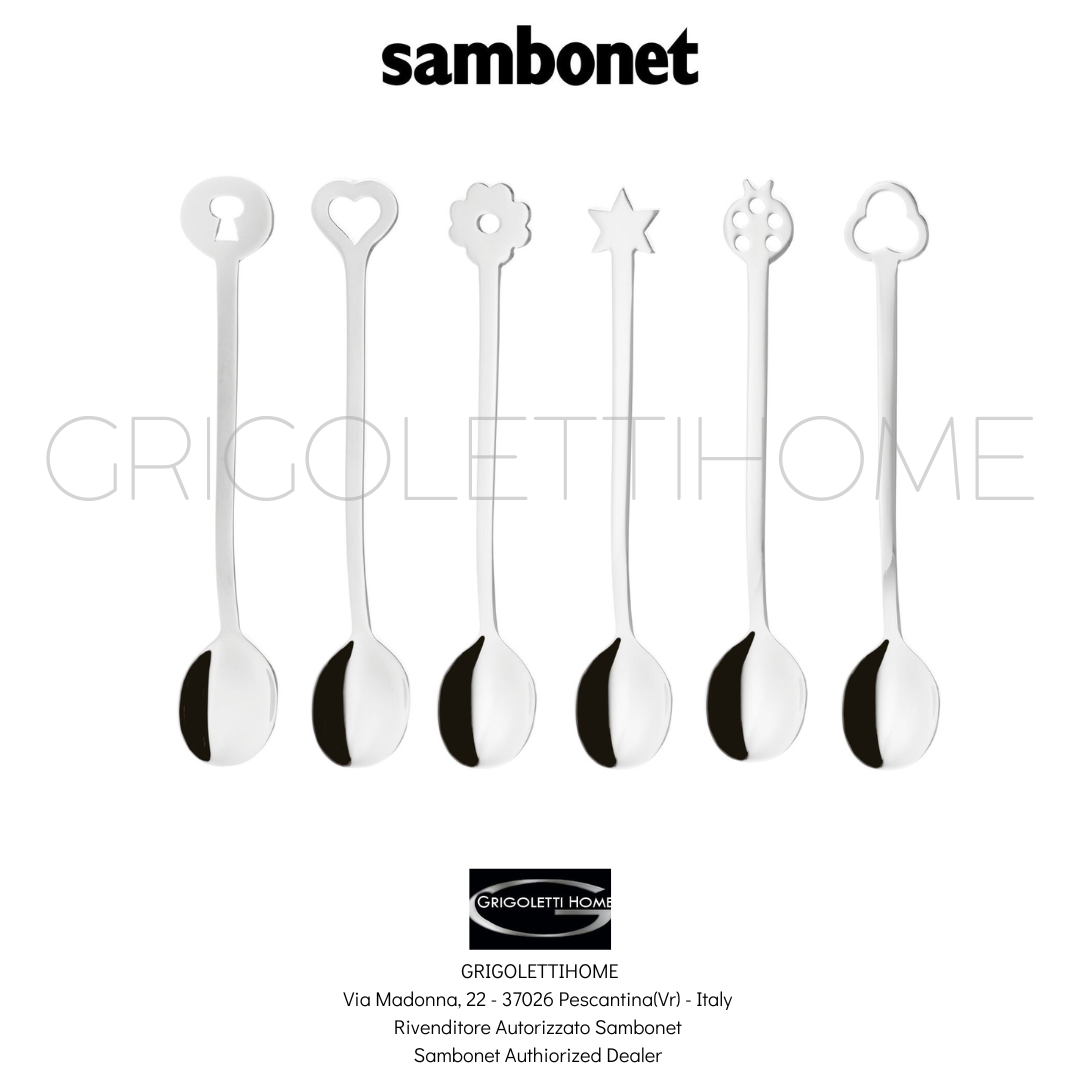 Sambonet - Party Items Portafortuna - Set 6 cucchiaini - 52550C51