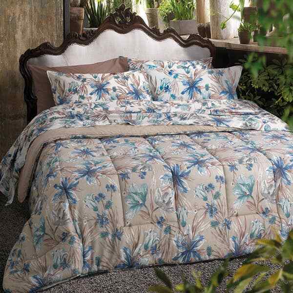 Trapunta matrimoniale invernale Gabel Margot smoky - Tessuto cotone