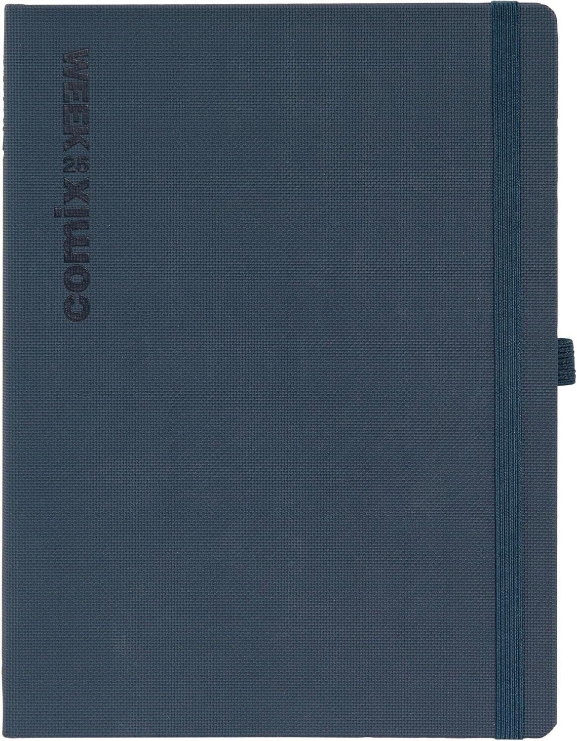 AGENDA 12 MESI WEEK XL VERTICALE COMIX 2025 - BLU