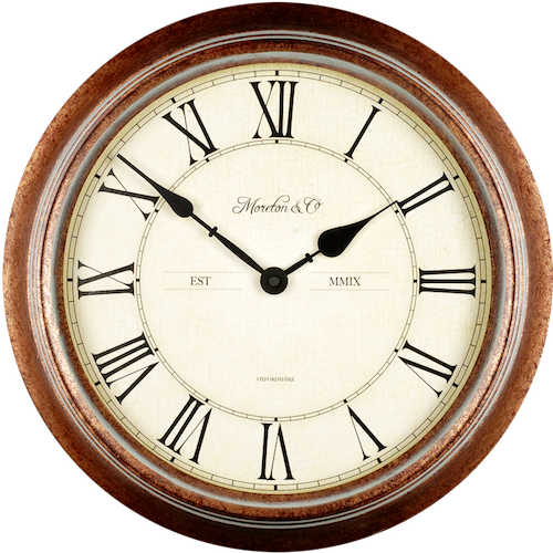 TechnoLine WT-7006 - Orologio Parete. Cassa metallo anticato. Esterno.  ø 36 cm.