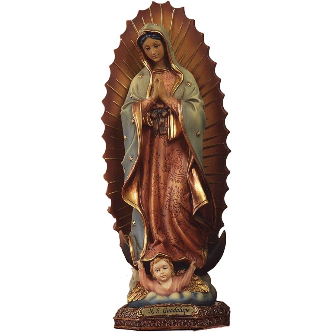 Statua in resina maria madonna di guadalupe h.15 cm  PAB-PB0018-1