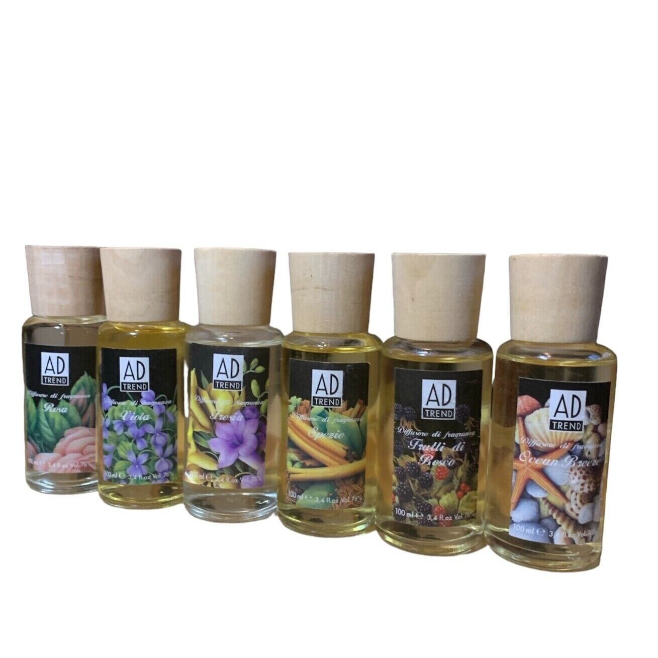 1 pz Diffusore di fragranze profumo con bastoncini midollini 100 ml 6 Ad-Trend