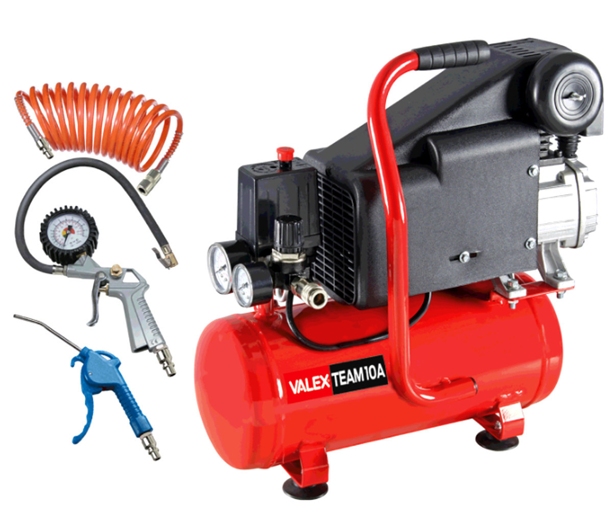 Compressore coassiale lubrificato 6 Litri, 8 bar TEAM 10A Valex