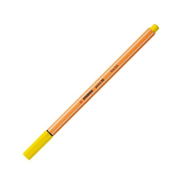 Stabilo Point 88 pennarello Fineliner con tratto da 0,4 mm colore Giallo Limone