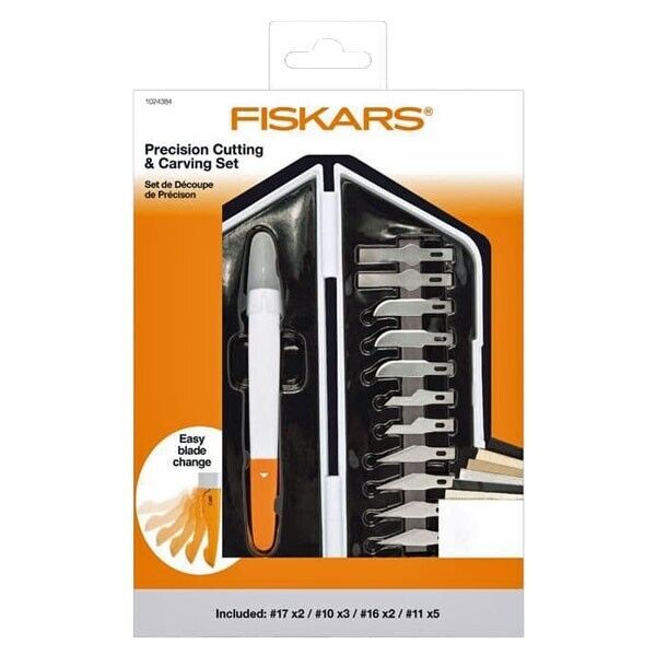 Fiskars Precision Cutting  Set di lame taglierino per cartotecnica e decoupage