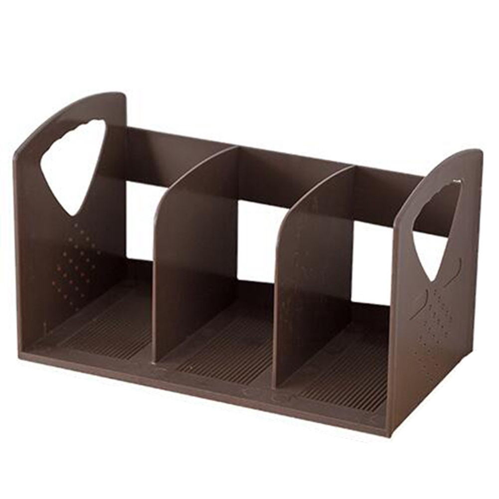 Book Holder Stand Desktop Bookshelf Organizer Bookends Book Ends Shelf Hold4097