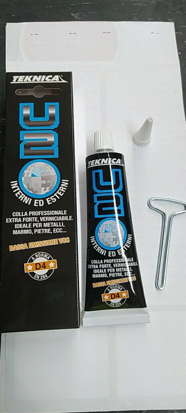 COLLA POLIURETANICO U2 TEKNICA 60 ML EXTRA FORTE PER METALLI MARMO PIETRA GOMMA