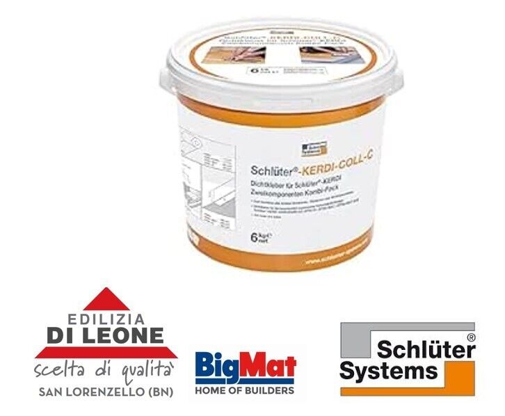 SCHLUTER KERDI COLL C COLLA BICOMPONENTE IMPERMEABILIZZANTE 6 KG interno ed este