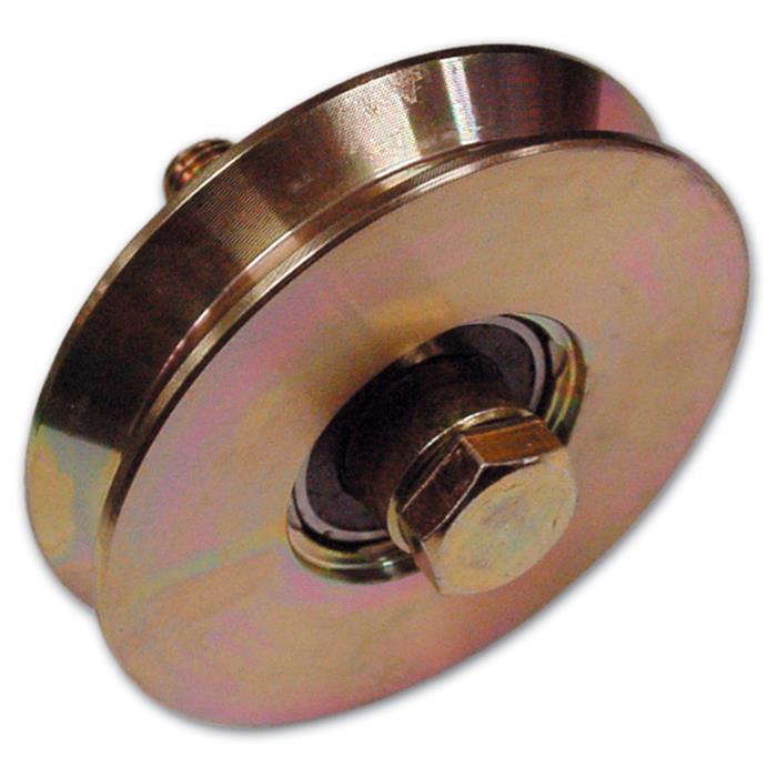RUOTA X CANCELLI C/BULLONE "FC300" Ø140MM 1 CUSCINETTO GOLA V