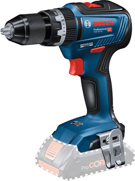 Bosch GSB 18 V-55 Professional 1800 Giri/min Nero Blu