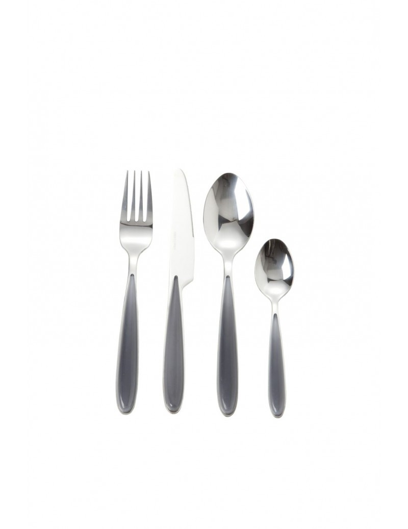 SET POSATE GREY PEARL 16 PZ INOX LUCIDO | BRANDANI