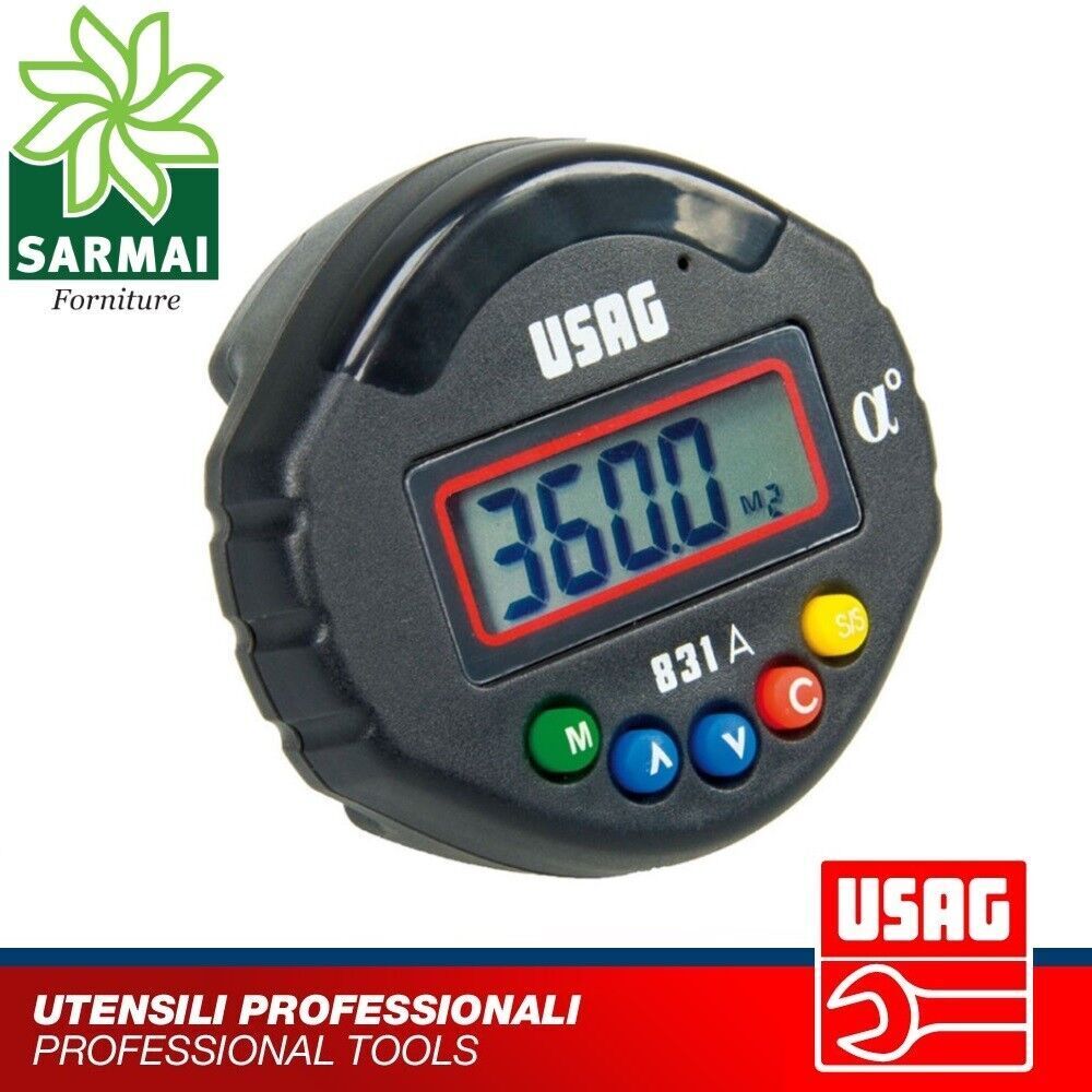 USAG 831 A Goniometro digitale per serraggi chiave dinamometrica asta cricchetto