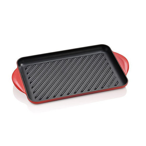 LE CREUSET BISTECCHIERA GHISA RETTANGOLARE 32X22 Rosso 20202320600460