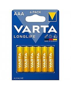 VARTA LONGLIFE ALCALINE M/STILO BL.6 PZ.
