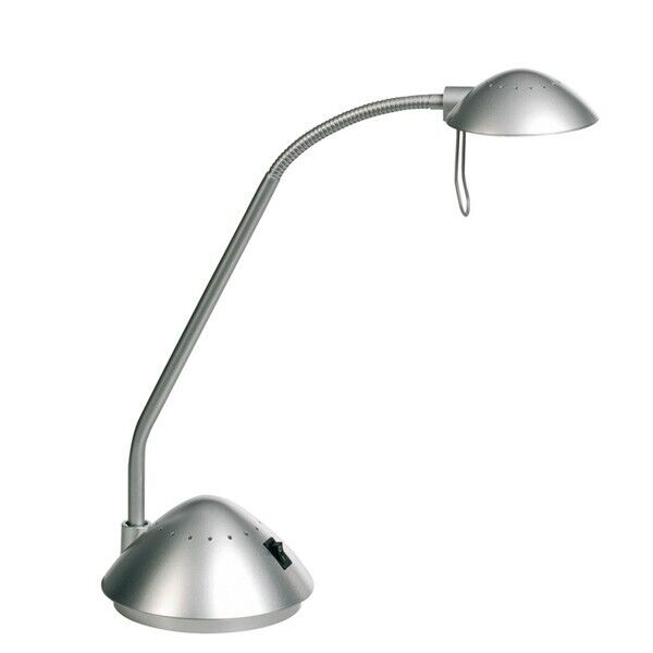 Lampada da tavolo alogena Alco disponibile nel colore argento e colore nero