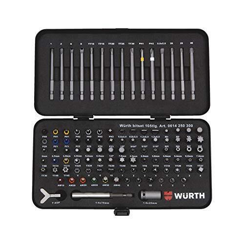 Wurth 614250300961 Assortimento inserti Avvitatore 105 pz Valigetta (L2N)
