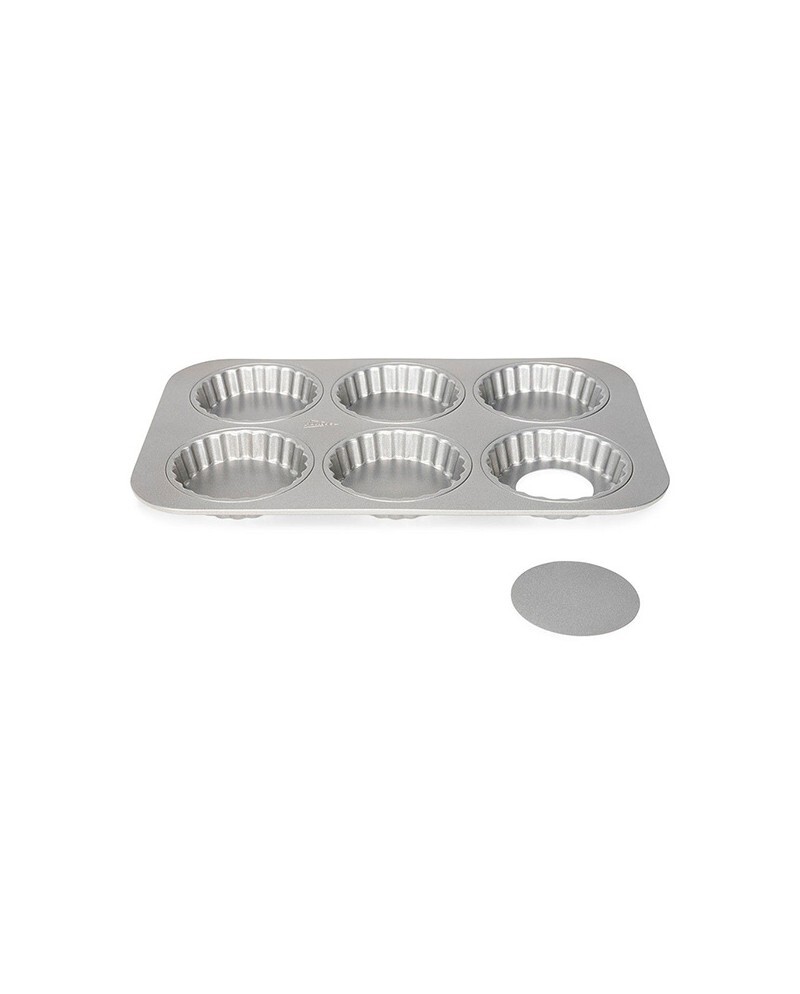Patisse Stampo mini quiche tonde fondo mobile