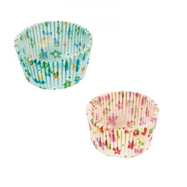 Decora Confezione 200 pirottini primavera, per mini cup cakes, muffin, pasta di