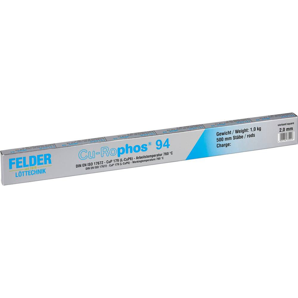 Felder 330120501 Stagno per saldatura Barra CuP 179 1 kg 2 mm