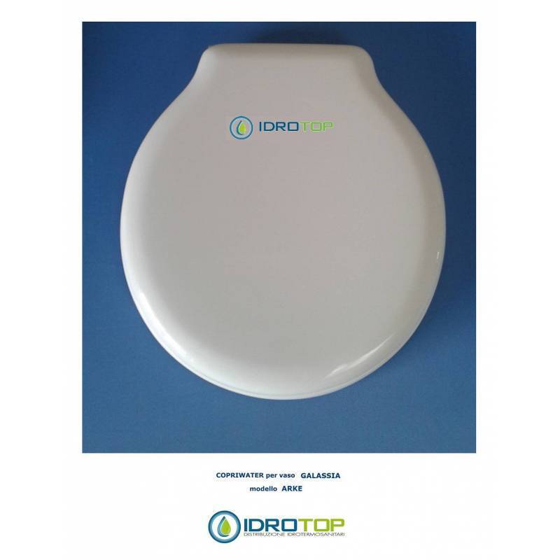 Copriwater Galassia ARKE BIANCO Cerniera Cromo-Sedile-Asse Wc