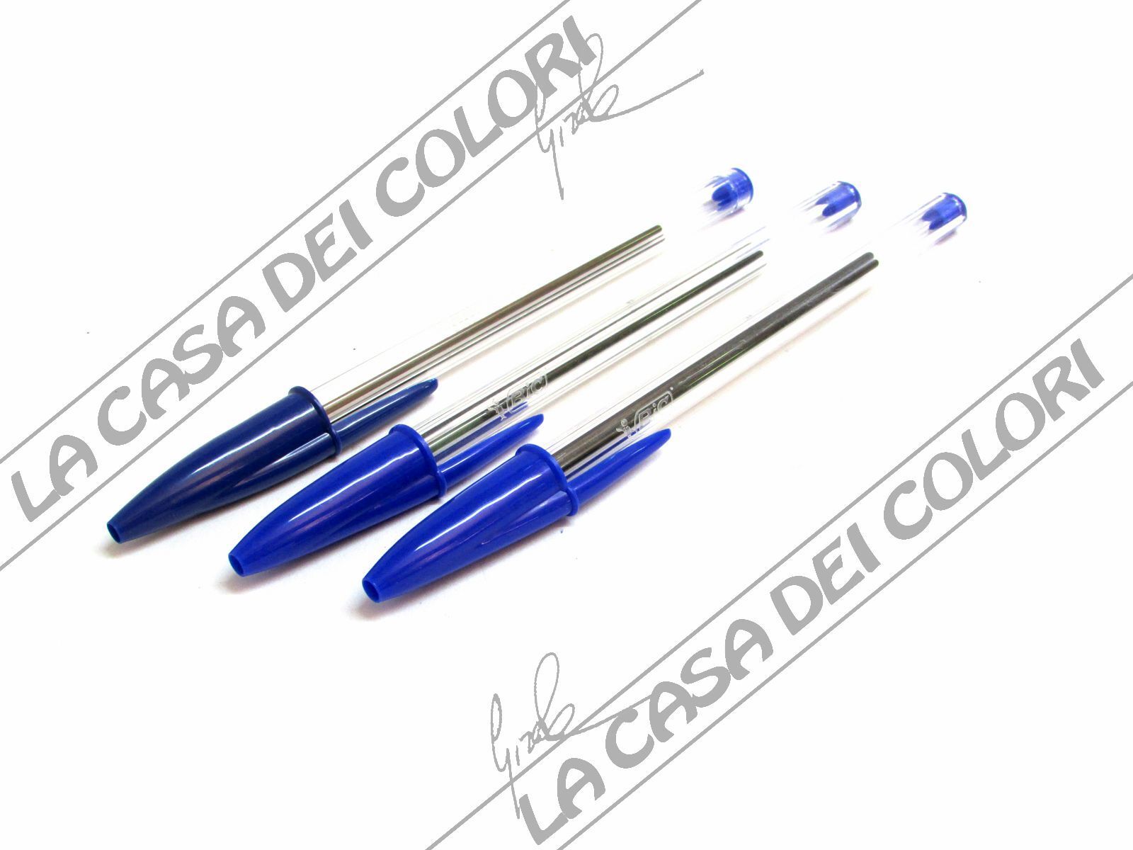 BIC - PENNA A SFERA PUNTA MEDIA - BLU - 3 PEZZI